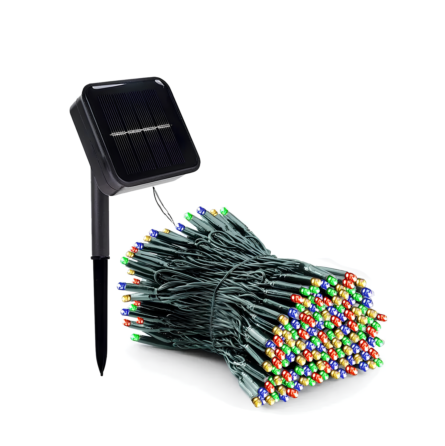 Tira de Luces con Panel Solar-10MT